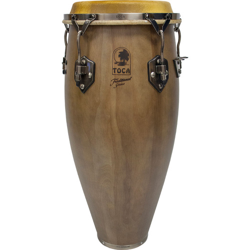 Toca Traditional Series 11" Wooden Quinto Drum in Dark Walnut