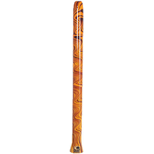 Toca Duro Didgeridoo 49inch Orange Swirl Design