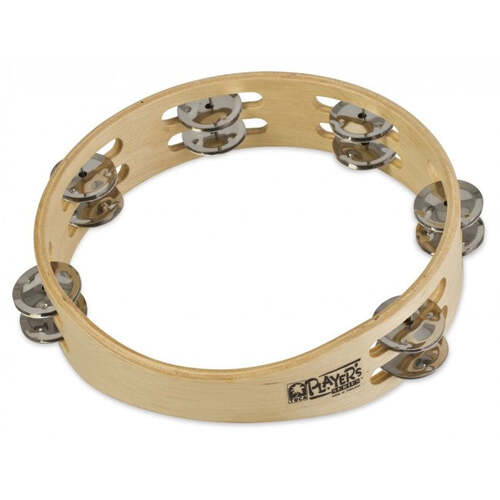 Toca Tambourine 9'' Inch Player's Wood Double Row Headless T1090