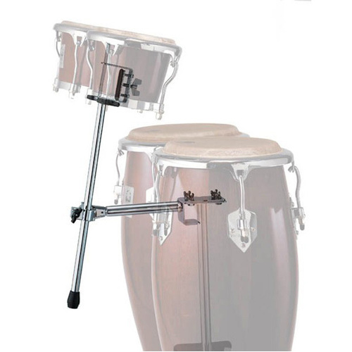 Toca Bongo Stand Attachment for Double Conga Stands with C-Clamp and Adjustable Height/Angle