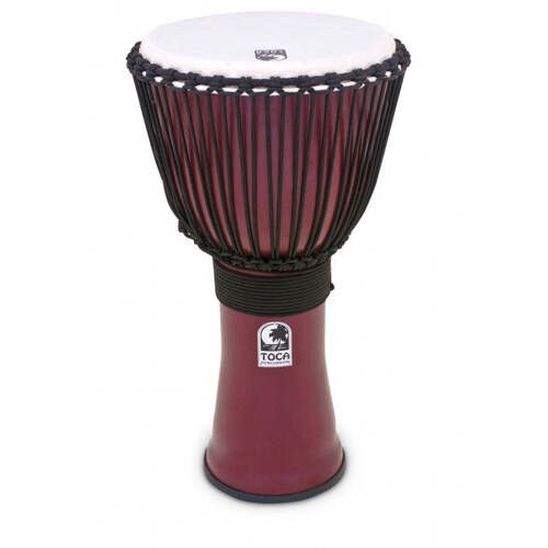 Toca 12'' Inch Djembe Red Freestyle Rope Tuned TF2DJ12R