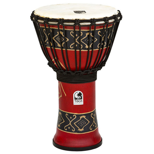 Toca Freestyle 2 Djembe 9" Bali Red with Synthetic Head