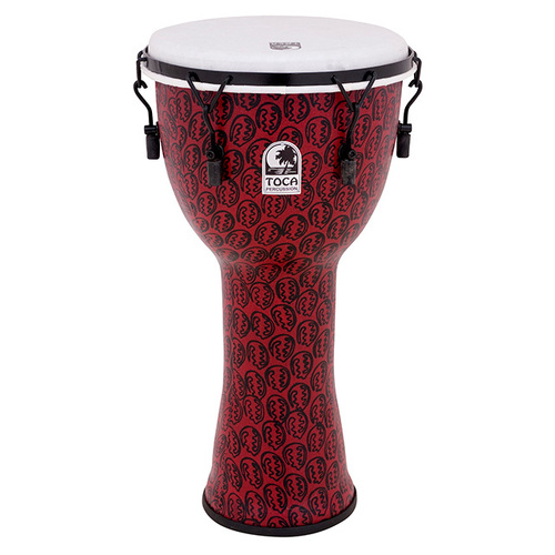 Toca Freestyle 2 Series Mech Tuned Djembe 10" in Red Mask