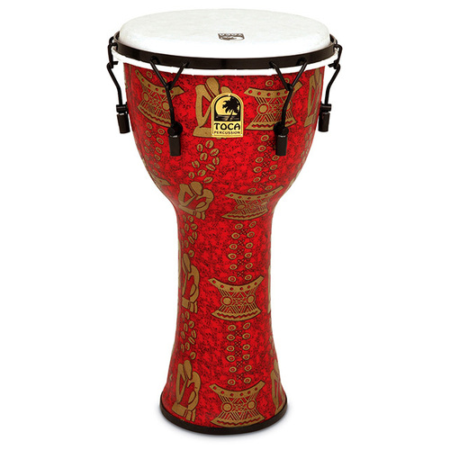 Toca Freestyle 2 Series Mech Tuned Djembe 12" in Thinker Pattern 