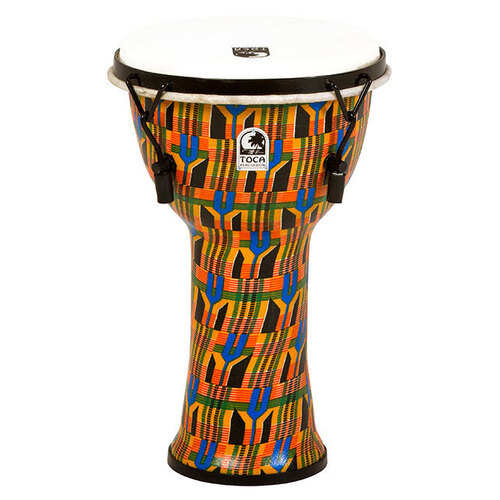 Toca Freestyle 2 Series Mech Tuned Djembe 9" in Kente Cloth 