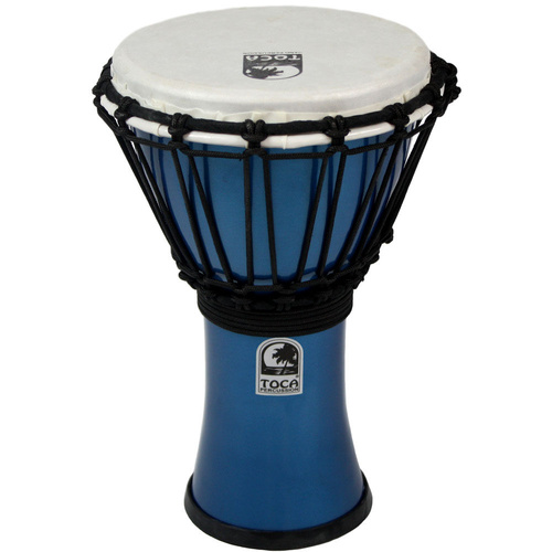 Toca Freestyle Colorsound Series 7" Djembe in Metallic Blue
