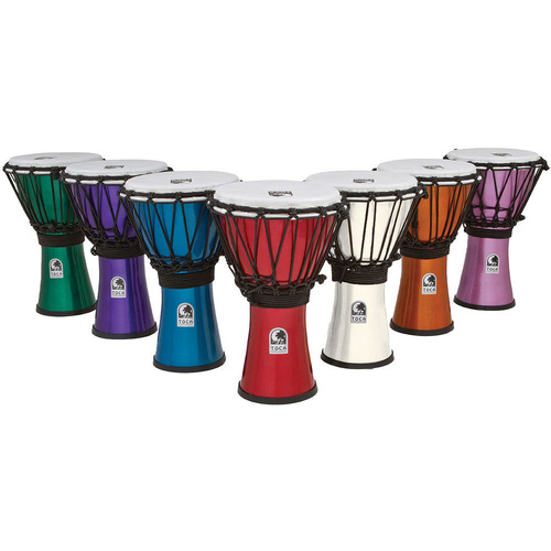 Toca Freestyle Colorsound Series 7" Djembe 7-Pack in Metallic Colors
