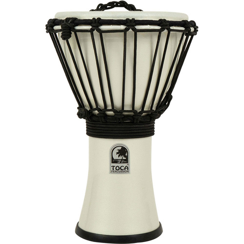 Toca Freestyle Colorsound Djembe 7" Metallic White