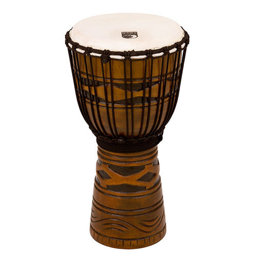 Toca Origins Series 10" Wooden Djembe with Synthetic Head in African Mask