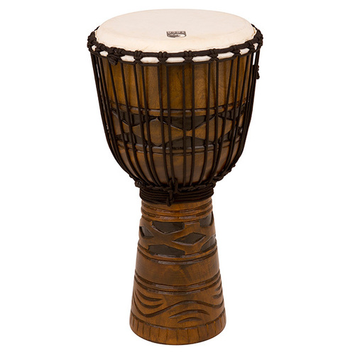 Toca Origins Series Wooden Djembe 12" Synthetic Head in African Mask 