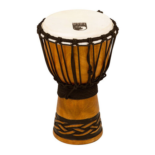 Toca Origins Series 7" Wooden Djembe with Synthetic Head in Celtic Knot