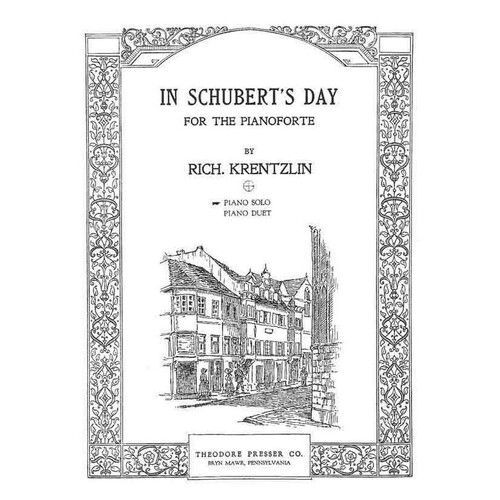 Krentzlin - In Schuberts Day For Piano Solo (Softcover Book)