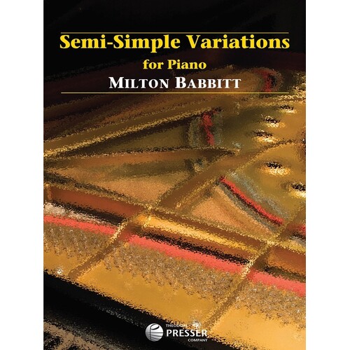 Babbitt - Semi-Simple Variations For Piano (Softcover Book)