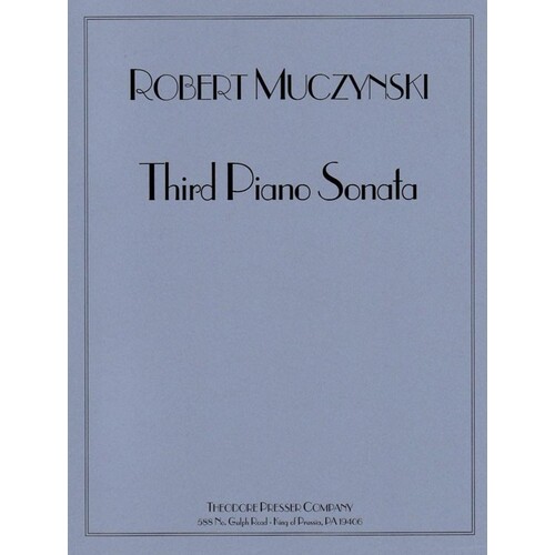 Muczynski - Third Piano Sonata Op 35 (Softcover Book)