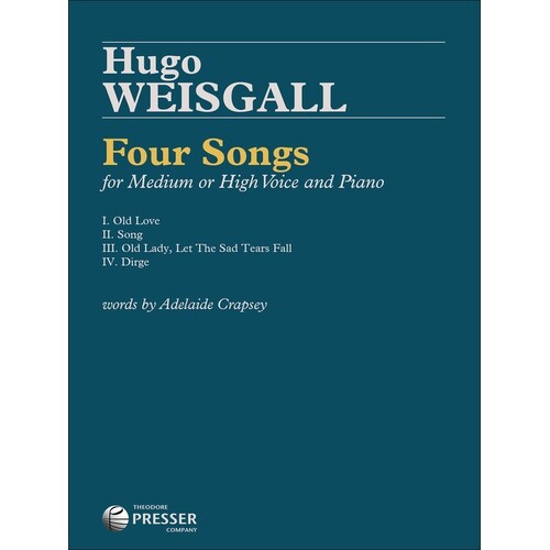 Weisgall - 4 Songs For Medium Or High Voice/Piano (Softcover Book)