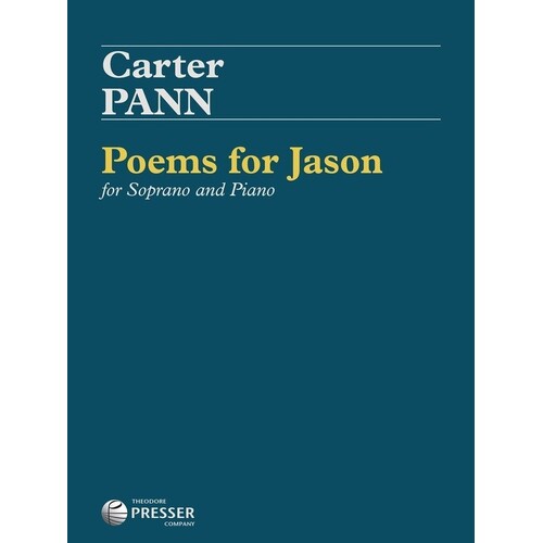 Pann - Poems For Jason Soprano/Piano (Softcover Book)