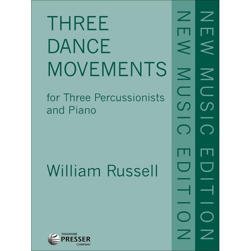 Russell - 3 Dance Movements 3 Percussionists/Piano (Set of Parts)
