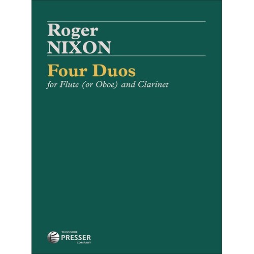 Nixon - 4 Duos For Flute (Or Oboe) And Clarinet (Softcover Book)