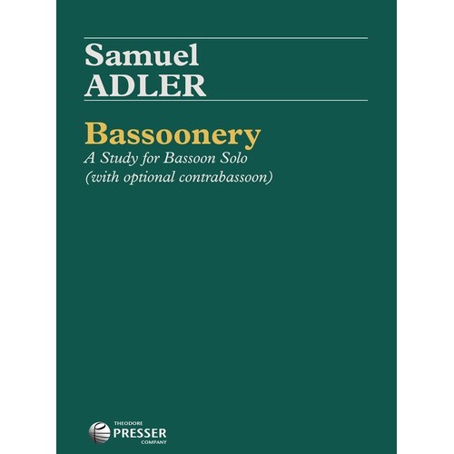 Adler - Bassoonery Study For Bassoon Solo (Softcover Book)