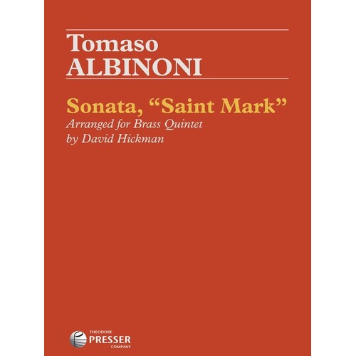 Sonata Saint Mark Brass Quintet Score/Parts
