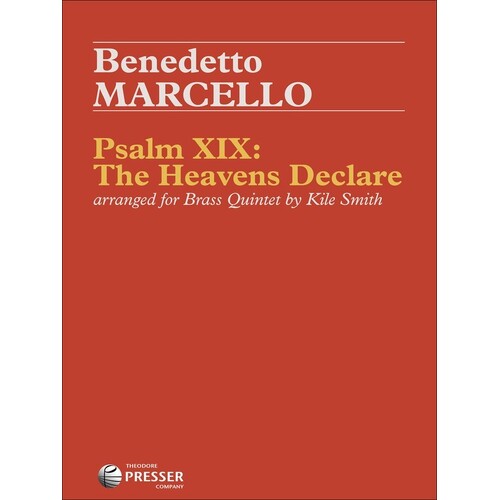 Psalm Xix The Heavens Declare Brass Quintet Score/Parts
