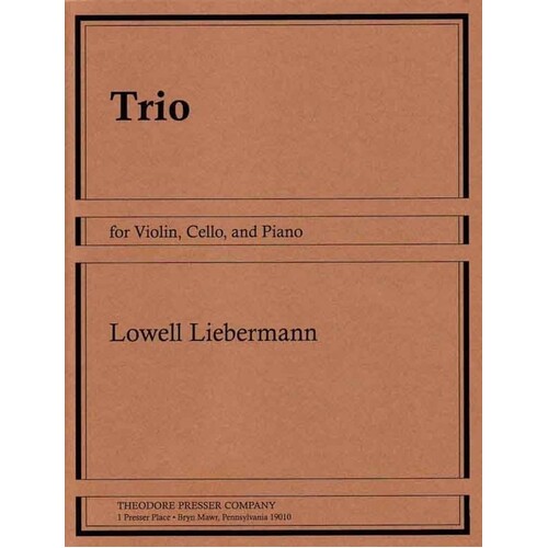 Liebermann - Trio No 1 Violin/Cello/Piano (Music Score/Parts)