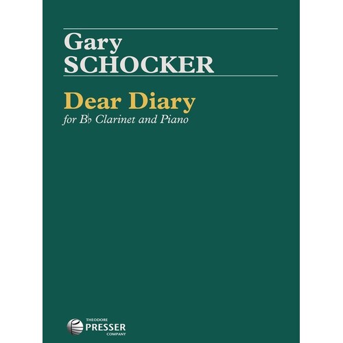 Schocker - Dear Diary For Clarinet/Piano (Softcover Book)