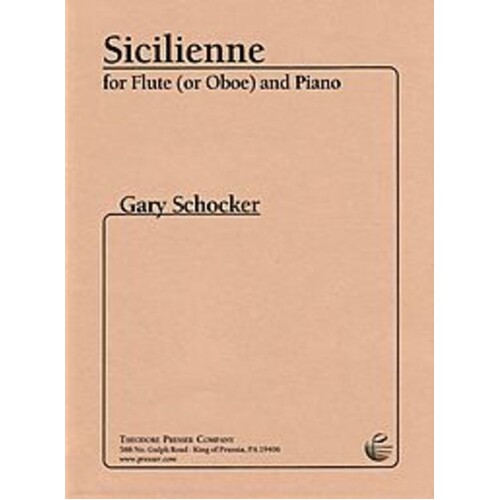 Schocker - Sicilienne Flute (Or Oboe)/Piano (Softcover Book)