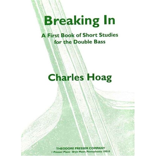 Hoag - Breaking In Short Studies For Double Bass (Softcover Book)