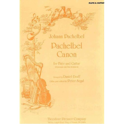 Pachelbel Canon For Flute/Guitar Arr Dorff (Softcover Book)