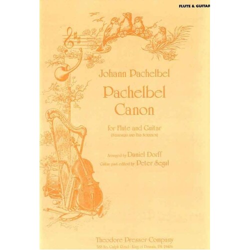 Pachelbel Canon For Flute/Guitar Arr Dorff (Softcover Book)