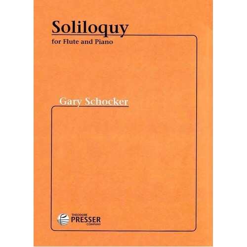 Schocker - Soliloquy For Flute/Piano (Softcover Book)