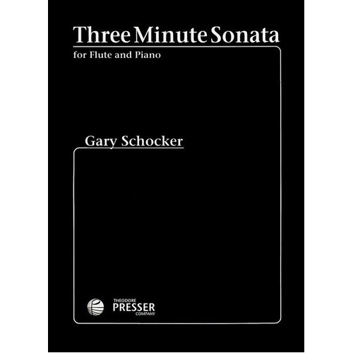 Schocker - Three Minute Sonata For Flute/Piano (Softcover Book)