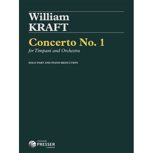 Kraft - Concerto No 1 Timpani/Piano (Softcover Book)