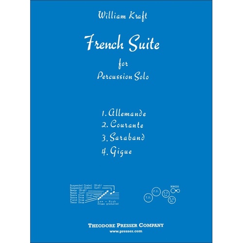 Kraft French Suite for Percussion Solo by William Kraft