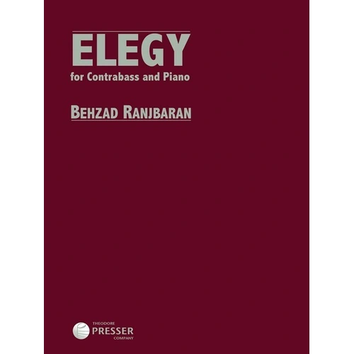 Ranjbaran - Elegy for Double Bass and Piano, 14 Pages, Theodore Presser Company