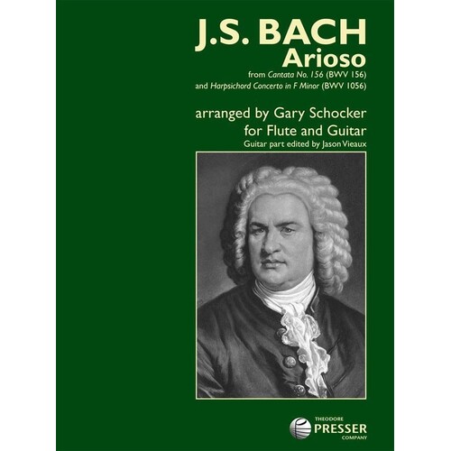 Bach - Arioso From Bwv 1056 Flute/Guitar Arr Schocker (Softcover Book)