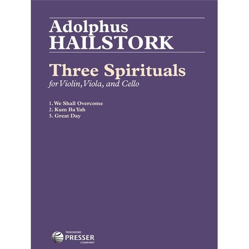 Three Spirituals For String Trio Arr Hailstork (Music Score/Parts)