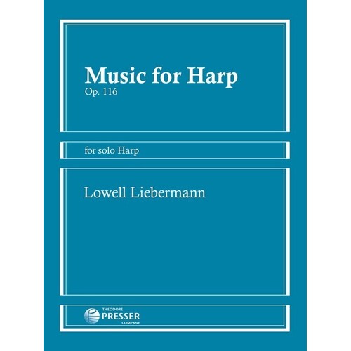Liebermann - Music For Harp Op 116 (Softcover Book)