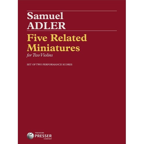 Five Related Miniatures 2 Violins (Softcover Book)