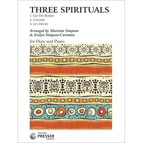 Three Spirituals For Flute/Piano (Softcover Book)