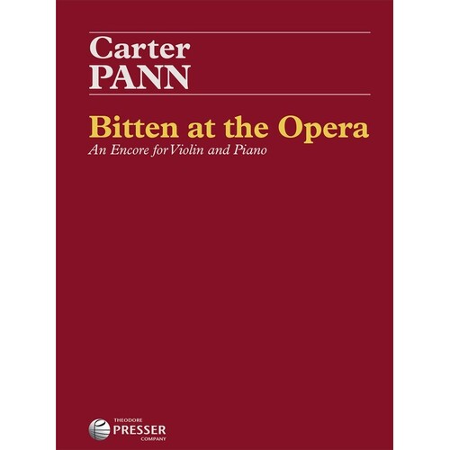 Pann - Bitten At The Opera Violin/Piano (Softcover Book)