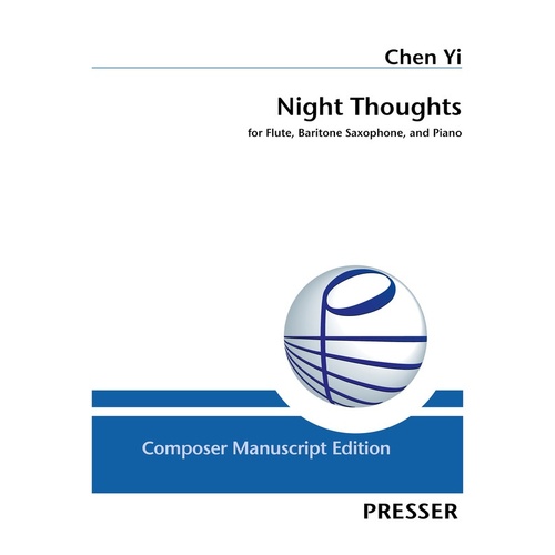 Yi - Night Thoughts Flute/Baritone Sax/Piano (Pod) Softcover Book (Baritone Saxophone|Flute|Piano)