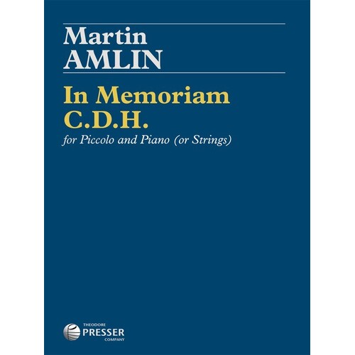 Amlin - In Memoriam CDh Piccolo/Piano (Softcover Book)