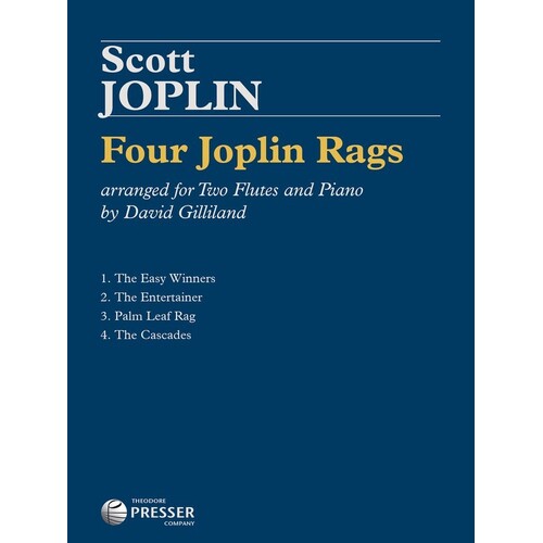 Four Joplin Rags For 2 Flutes/Piano (Softcover Book)
