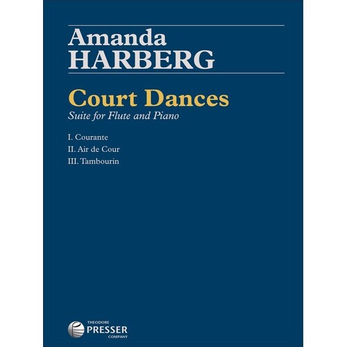 Harberg - Court Dances Suite For Flute/Piano (Softcover Book)