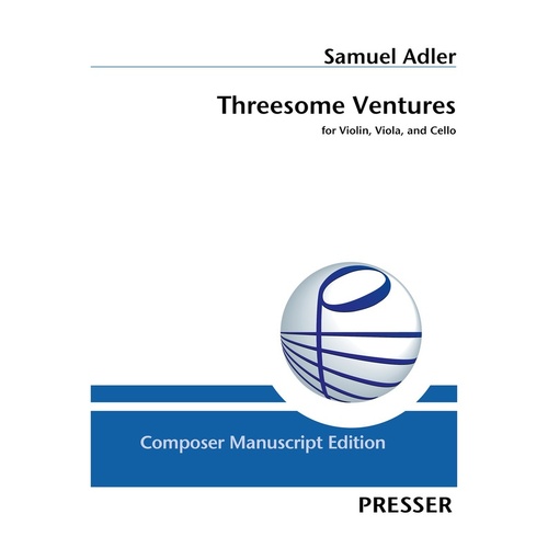 Adler - Threesome Ventures Violin/Viola/Cello Sc/Pts (Pod) Score/Parts (Viola|Cello|Violin)