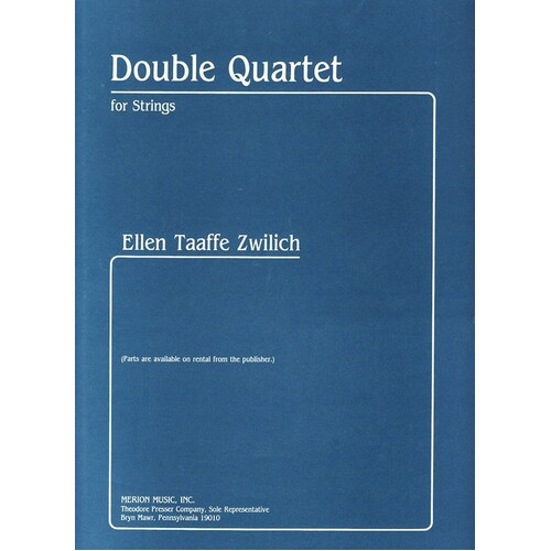 Zwilich - Double Quartet For Strings Full Score