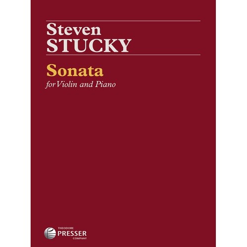 Stucky - Sonata For Violin And Piano (Softcover Book)