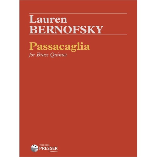 Bernofsky - Passacaglia For Brass Quintet Score/Parts